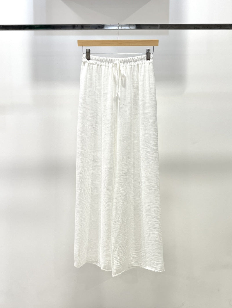 Pantalon fluide large coupe droite